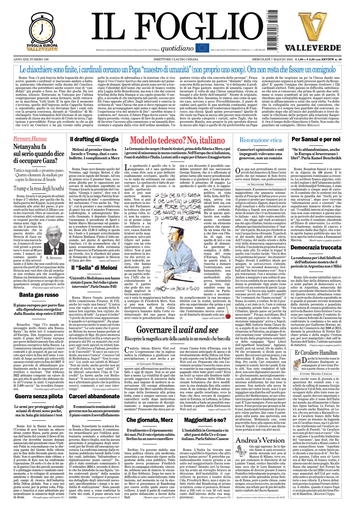 Prima-pagina-il foglio-messina-edizione-di-oggi-07-05-2025